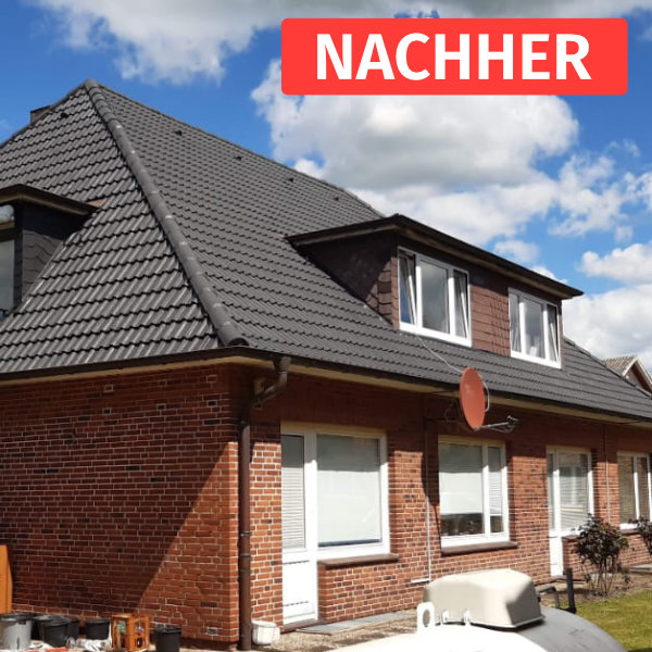 Dach nach der Dachbeschichtung Soltau